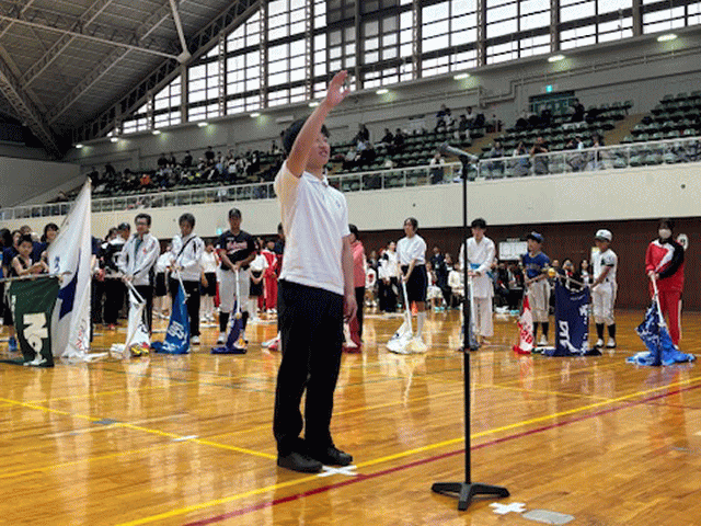 第79回西宮市民体育大会　選手宣誓桧垣俊忠さん（西宮市セーリング協会）